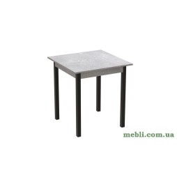 Стіл кухонний Ferrum-decor Агата 75x70x70 Чорний ДСП Бетон 16мм