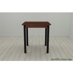 Стіл кухонний Ferrum-decor Агата 75x70x70 Чорний ДСП Венге 16мм