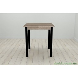 Стіл кухонний Ferrum-decor Агата 75x70x70 Чорний ДСП Сонома Трюфель 16мм