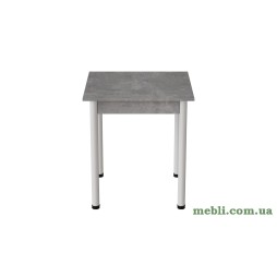 Стіл кухонний Ferrum-decor Агата 75x80x80 Білий ДСП Бетон 16мм