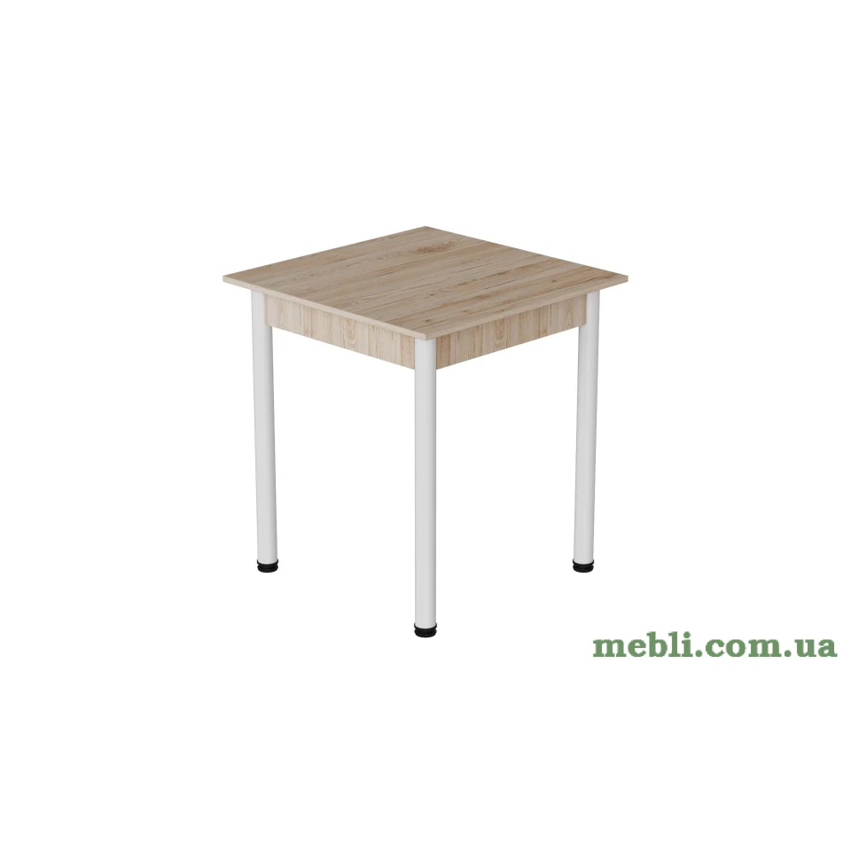 Стіл кухонний Ferrum-decor Агата 75x80x80 Білий ДСП Сан-Марино 16мм