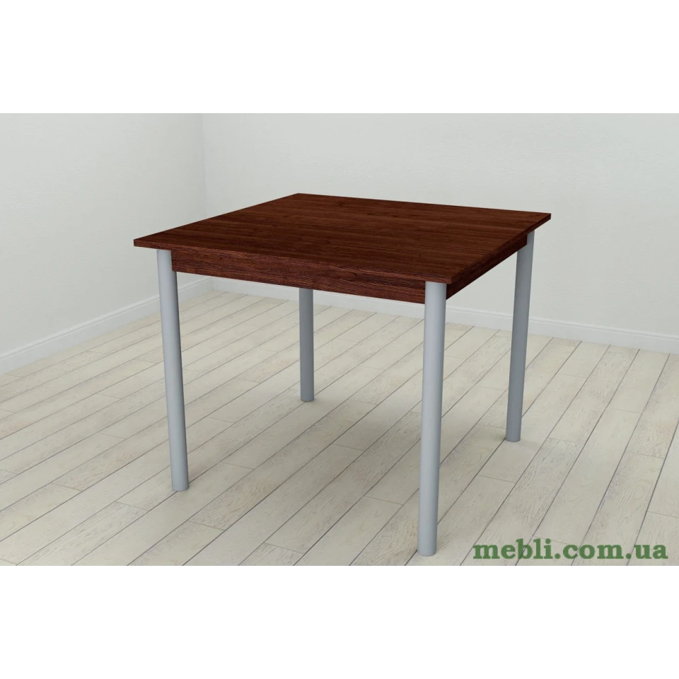 Стіл кухонний Ferrum-decor Агата 75x80x80 Сірий ДСП Венге 16мм