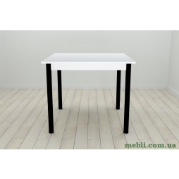 Стіл кухонний Ferrum-decor Агата 75x80x80 Чорний ДСП Біле 16мм