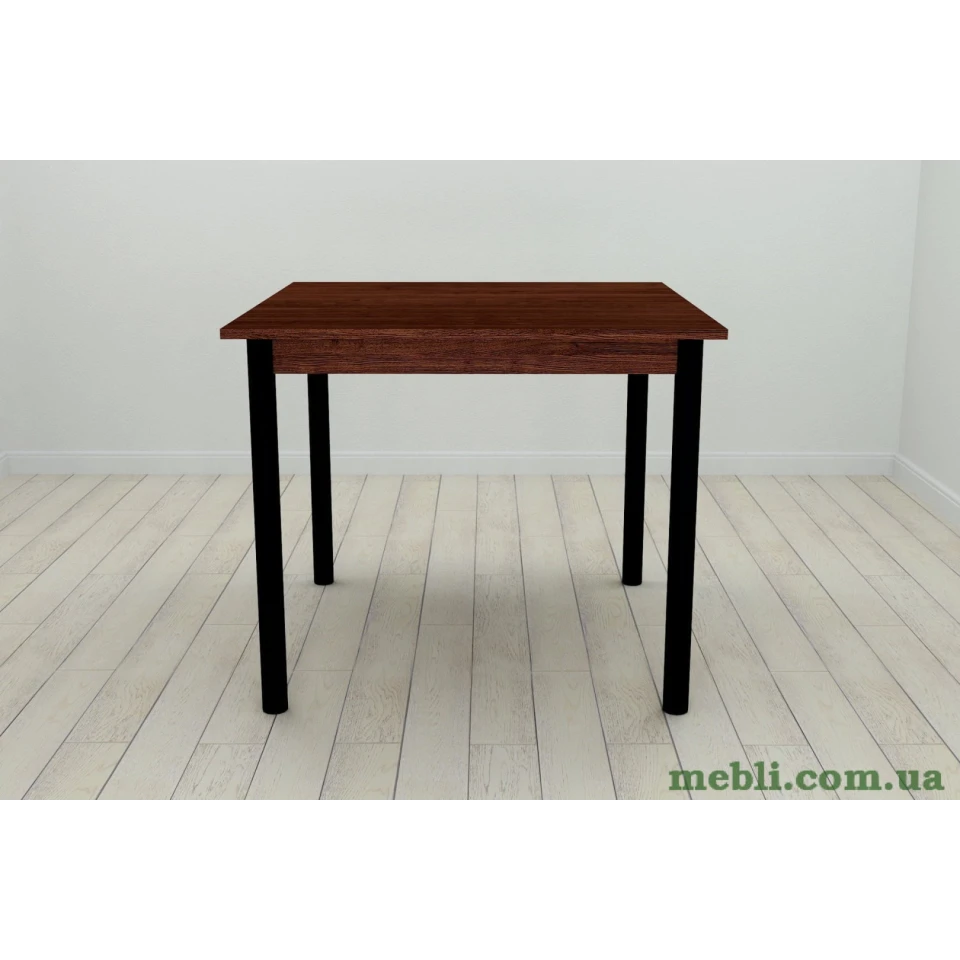 Стіл кухонний Ferrum-decor Агата 75x80x80 Чорний ДСП Венге 16мм