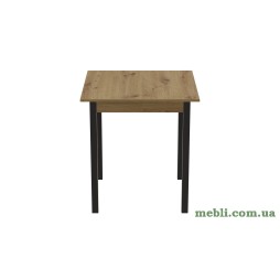 Стіл кухонний Ferrum-decor Агата 75x80x80 Чорний ДСП Дуб Артизан 16мм