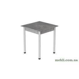 Стіл кухонний Ferrum-decor Агата 75x90x90 Білий ДСП Бетон 16мм