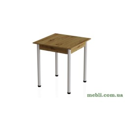 Стіл кухонний Ferrum-decor Агата 75x90x90 Білий ДСП Дуб Артизан 16мм