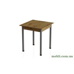 Стіл кухонний Ferrum-decor Агата 75x90x90 Сірий ДСП Дуб Артизан 16мм