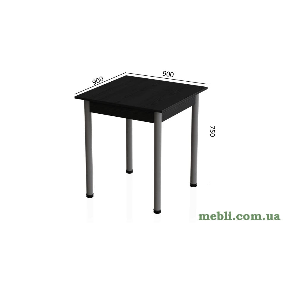 Стіл кухонний Ferrum-decor Агата 75x90x90 Сірий ДСП Сосна Кембра 16мм