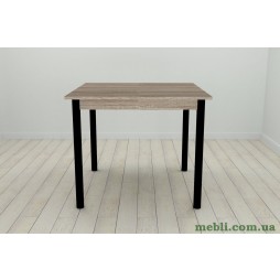 Стіл кухонний Ferrum-decor Агата 75x90x90 Чорний ДСП Сонома Трюфель 16мм