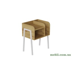 Тумба модульна Ferrum-decor Амелі 540x450x320 метал Білий ДСП Дуб Артизан