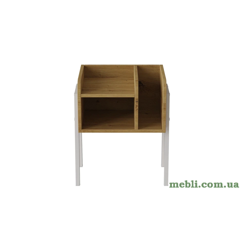Тумба модульна Ferrum-decor Амелі 540x450x320 метал Білий ДСП Дуб Артизан