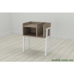 Тумба модульна Ferrum-decor Амелі 540x450x320 метал Білий ДСП Сонома Трюфель