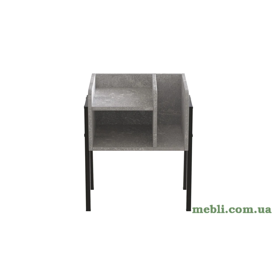 Тумба модульна Ferrum-decor Амелі 540x450x320 метал Чорний ДСП Бетон