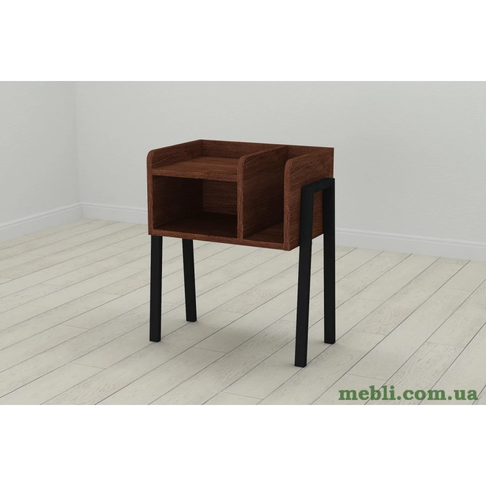 Тумба модульна Ferrum-decor Амелі 540x450x320 метал Чорний ДСП Венге