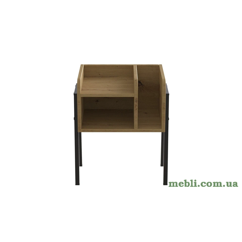 Тумба модульна Ferrum-decor Амелі 540x450x320 метал Чорний ДСП Дуб Артизан