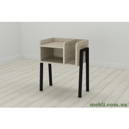 Тумба модульна Ferrum-decor Амелі 540x450x320 метал Чорний ДСП Сонома