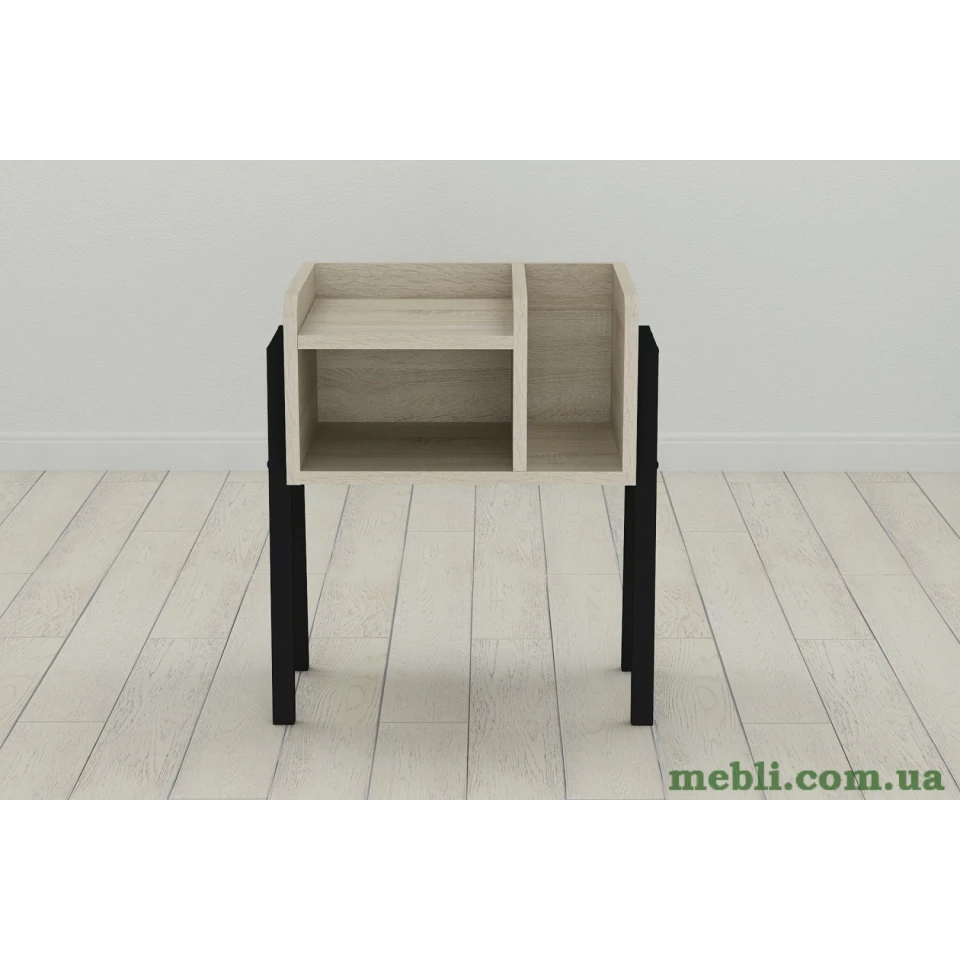Тумба модульна Ferrum-decor Амелі 540x450x320 метал Чорний ДСП Сонома