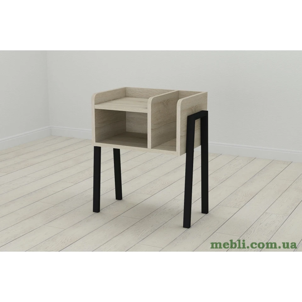Тумба модульна Ferrum-decor Амелі 540x450x320 метал Чорний ДСП Сонома