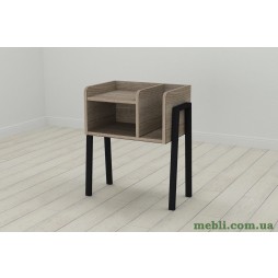 Тумба модульна Ferrum-decor Амелі 540x450x320 метал Чорний ДСП Сонома Трюфель