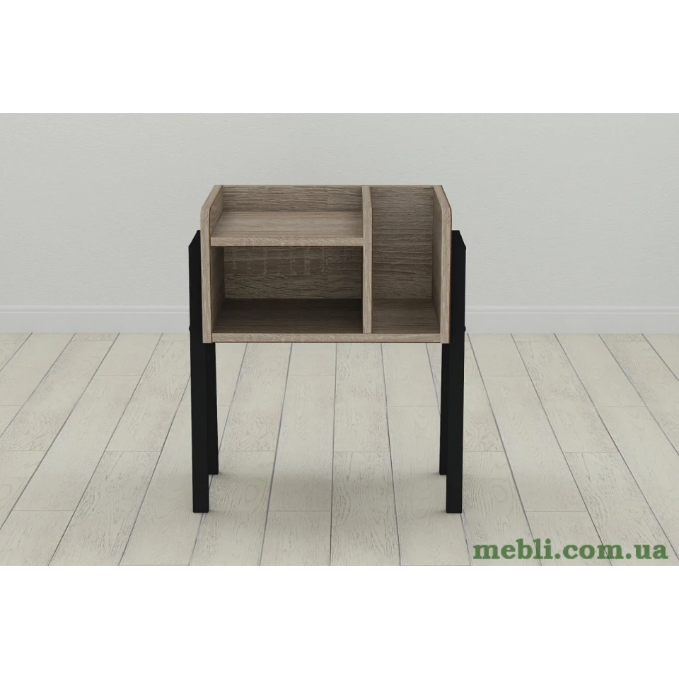 Тумба модульна Ferrum-decor Амелі 540x450x320 метал Чорний ДСП Сонома Трюфель