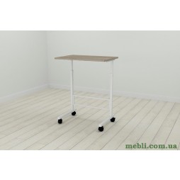 Стіл приставний Ferrum-decor Аміго 62x60x40 метал Білий ДСП Дуб Дуб Сонома Трюфель 16мм