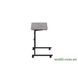 Стіл приставний Ferrum-decor Аміго 62x60x40 метал Чорний ДСП Бетон 16мм