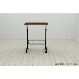 Стіл приставний Ferrum-decor Аміго 62x60x40 метал Чорний ДСП Венге 16мм