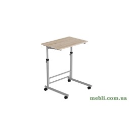 Стіл приставний Аміго 62x60x40 метал Сірий ДСП Дуб Сан-Марино 16мм