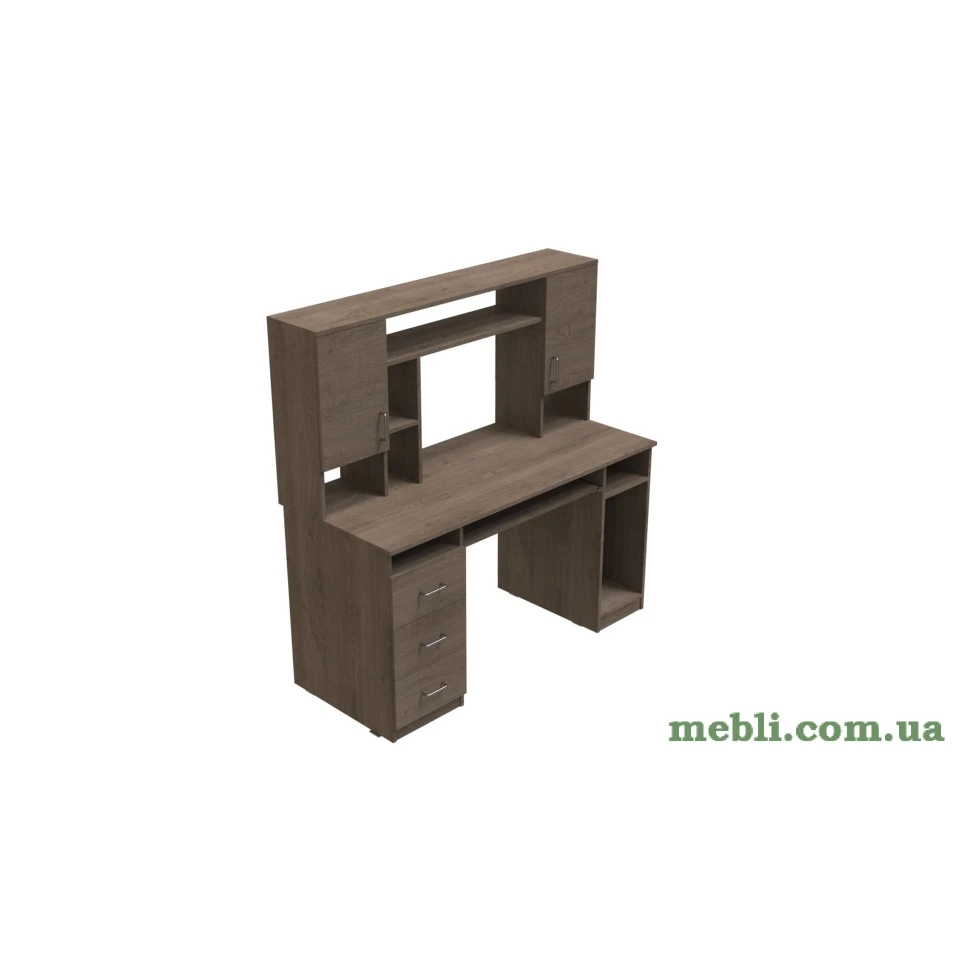 Комп'ютерний стіл Анжело Ferrum-decor 1400x1422x600 ДСП Дуб Сонома Трюфель