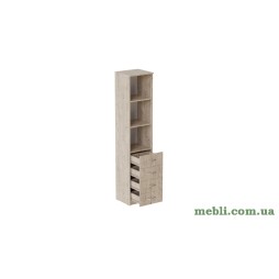 Пенал Анжело Ferrum-decor на 3 полиці з 4 ящиками 1900x400x380 ДСП Дуб Артизан