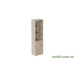 Пенал Анжело Ferrum-decor на 3 полиці з 4 ящиками 1900x500x380 ДСП Дуб Артизан