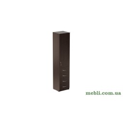 Пенал Анжело Ferrum-decor на 3 полиці з дверима та 4 ящиками 1900x400x380 ДСП Венге Магія