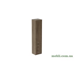 Пенал Анжело Ferrum-decor на 3 полиці з дверима та 4 ящиками 1900x400x380 ДСП Дуб Сонома Трюфель