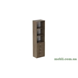 Пенал Анжело Ferrum-decor на 3 полиці із 4 ящиками 1900x500x380 ДСП Дуб Сонома Трюфель