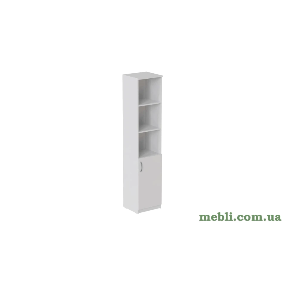 Пенал Анжело Ferrum-decor на 4 полиці з 1 дверима 1900x400x380 ДСП Білий