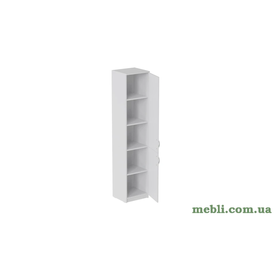 Пенал Анжело Ferrum-decor на 5 полиць із 2 дверима 1900x400x380 ДСП Білий