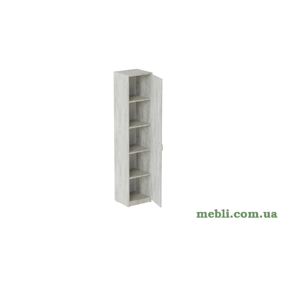 Пенал Анжело Ferrum-decor на 5 полиць із дверима 1900x400x380 ДСП Бетон