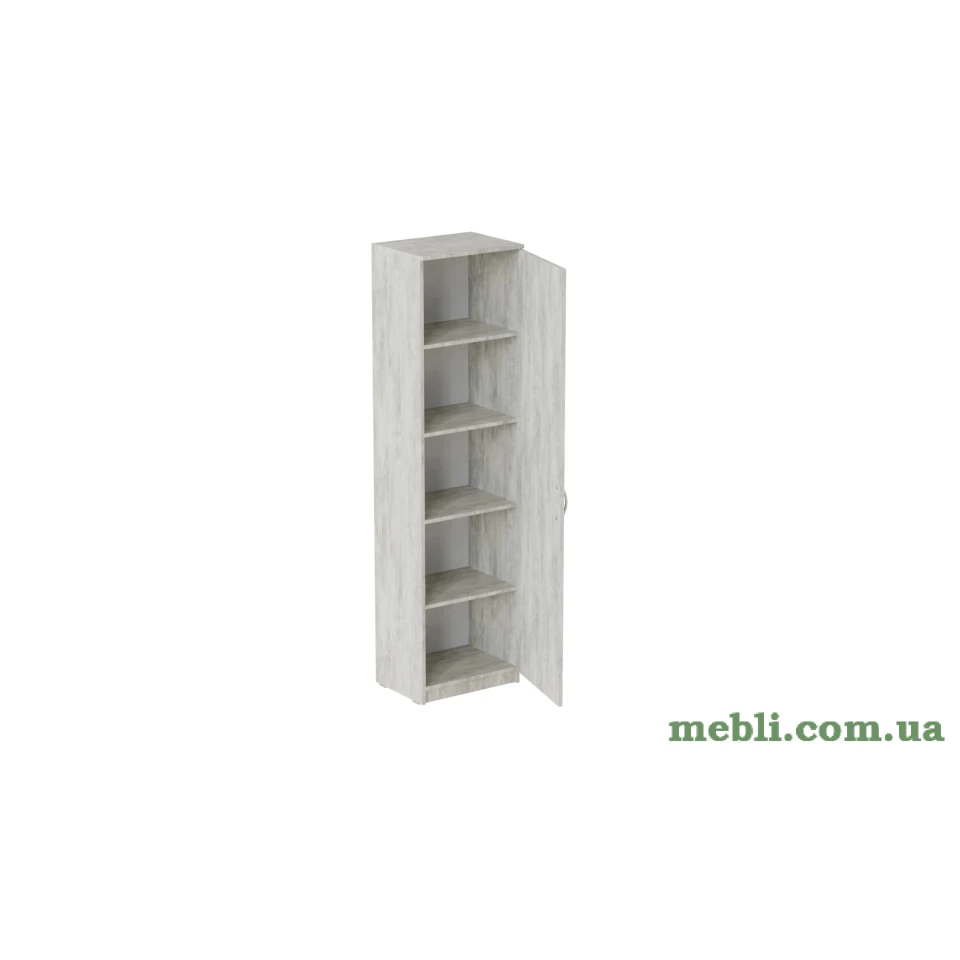 Пенал Анжело Ferrum-decor на 5 полиць із дверима 1900x500x380 ДСП Бетон