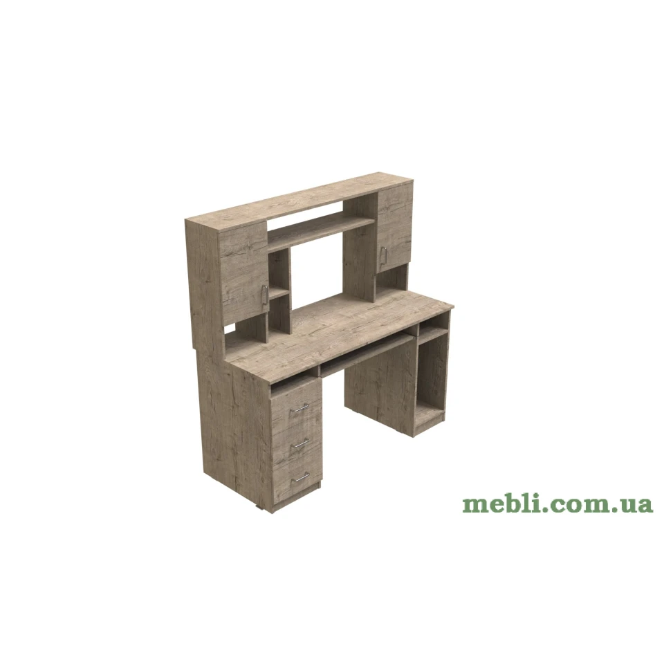 Стіл комп'ютерний Анжело Ferrum-decor 1400x1422x600 ДСП Дуб Артізан