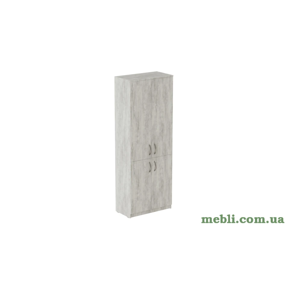 Шафа Анжело Ferrum-decor 5 полиць 4 двері 1900x800x380 ДСП Бетон