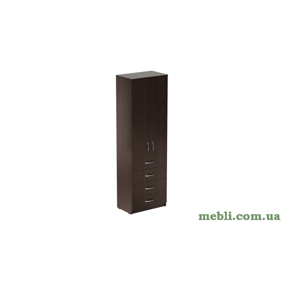 Шафа Анжело Ferrum-decor на 3 полиці з 2 дверима та 4 ящики 1900x600x380 ДСП Венге Магія