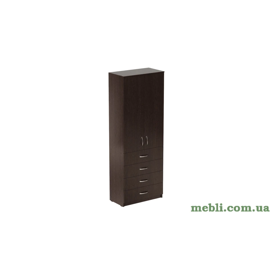 Шафа Анжело Ferrum-decor на 3 полиці з 2 дверима та 4 ящики 1900x700x380 ДСП Венге Магія