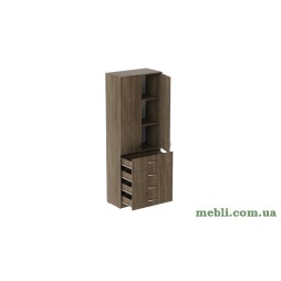 Шафа Анжело Ferrum-decor на 3 полиці з 2 дверима та 4 ящики 1900x700x380 ДСП Дуб Сонома Трюфель