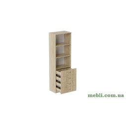 Шафа Анжело Ferrum-decor на 3 полиці з 4 ящиками 1900x600x380 ДСП Дуб Сонома