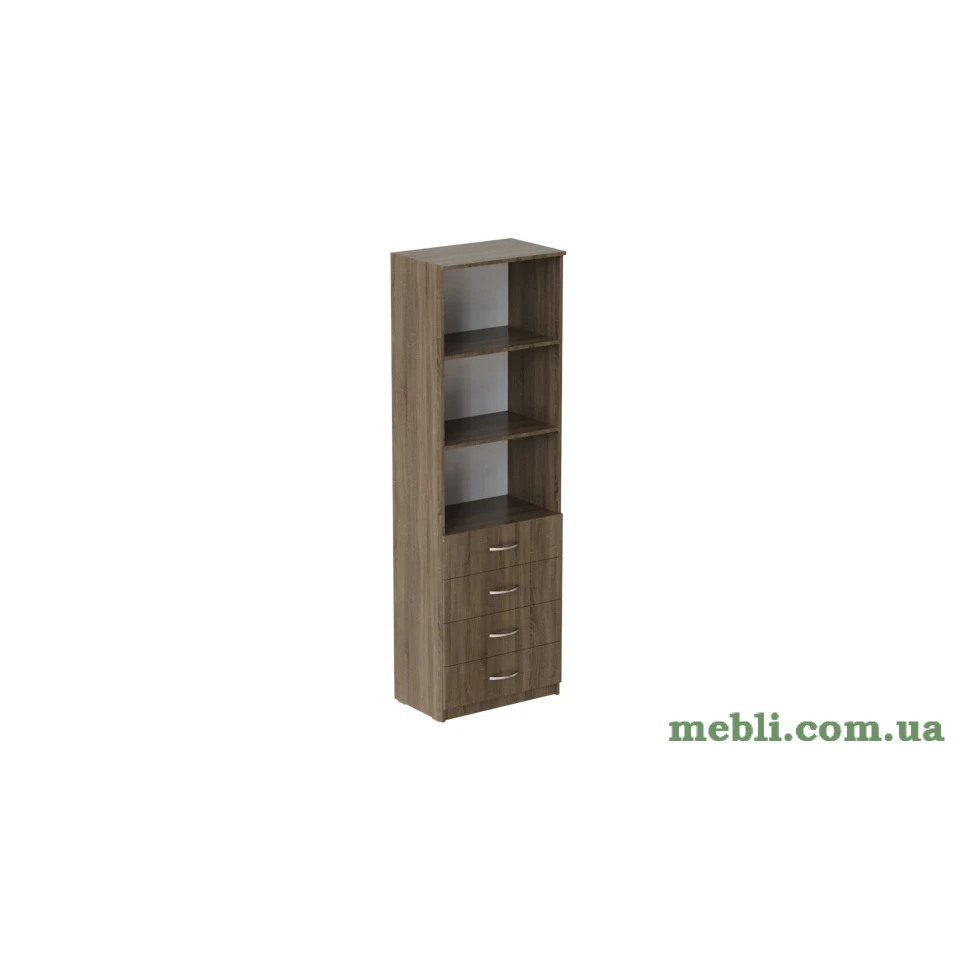 Шафа Анжело Ferrum-decor на 3 полиці з 4 ящиками 1900x600x380 ДСП Дуб Сонома Трюфель