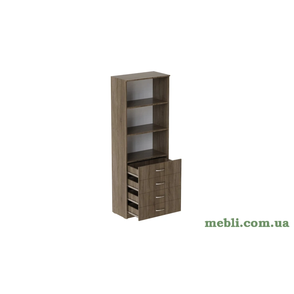 Шафа Анжело Ferrum-decor на 3 полиці з 4 ящиками 1900x700x380 ДСП Дуб Сонома Трюфель