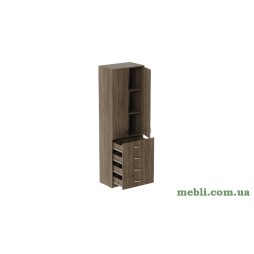 Шафа Анжело Ferrum-decor на 3 полиць з 2 дверима та 4 ящики 1900x600x380 ДСП Дуб Сонома Трюфель