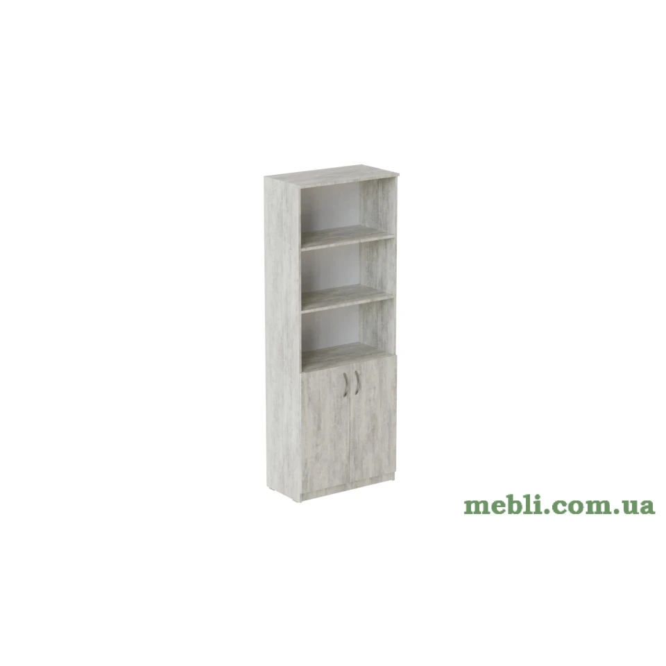 Шафа Анжело Ferrum-decor на 5 полиць з 2 дверима 1900x700x380 ДСП Бетон