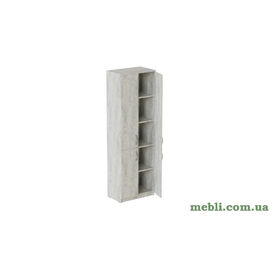 Шафа Анжело Ferrum-decor на 5 полиць із 4 дверима 1900x600x380 ДСП Бетон
